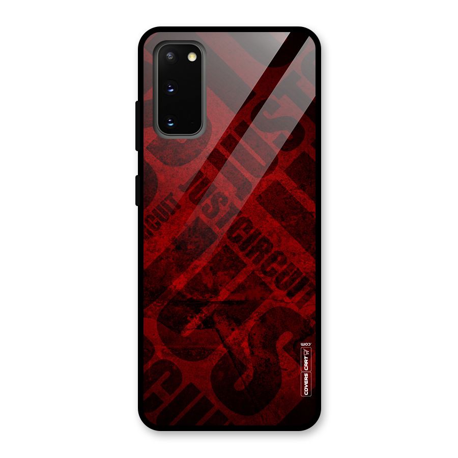 Just Circuit Glass Back Case for Galaxy S20