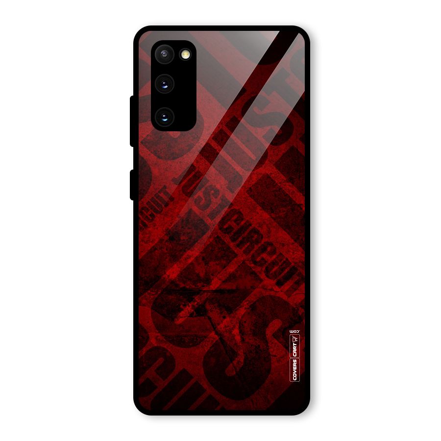 Just Circuit Glass Back Case for Galaxy S20 FE 5G