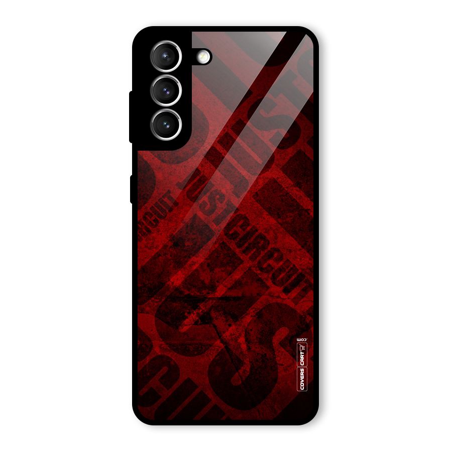 Just Circuit Glass Back Case for Galaxy S21 5G