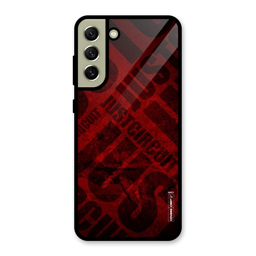 Just Circuit Glass Back Case for Galaxy S21 FE 5G
