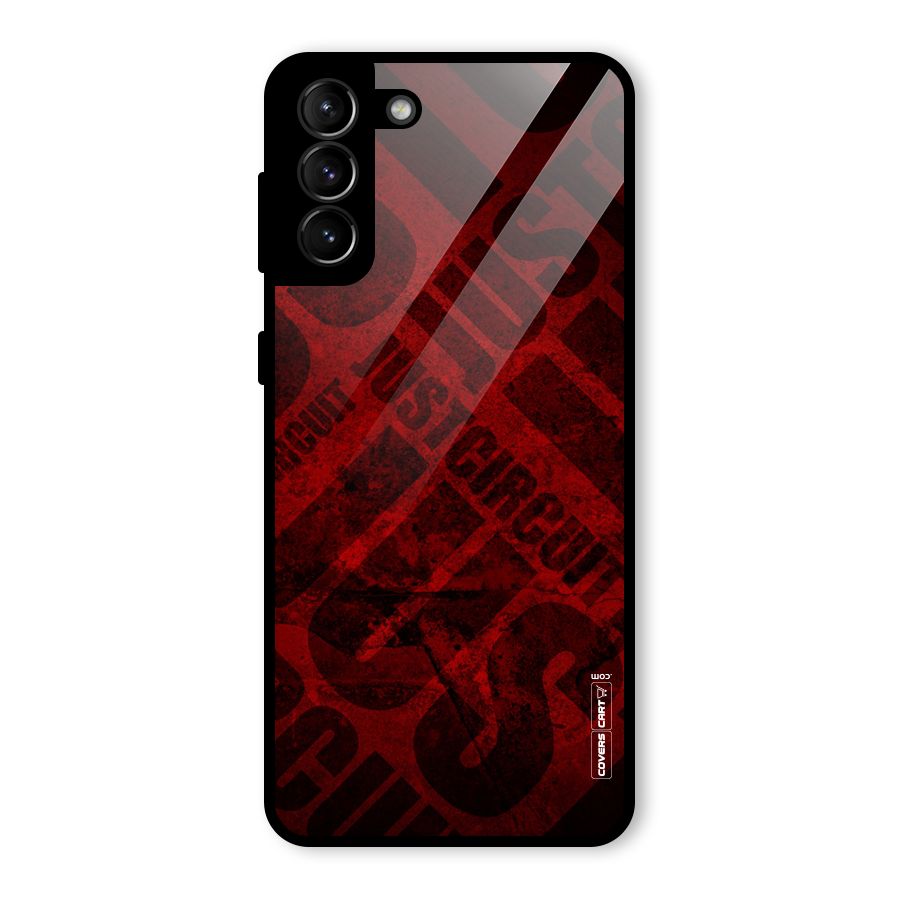 Just Circuit Glass Back Case for Galaxy S21 Plus