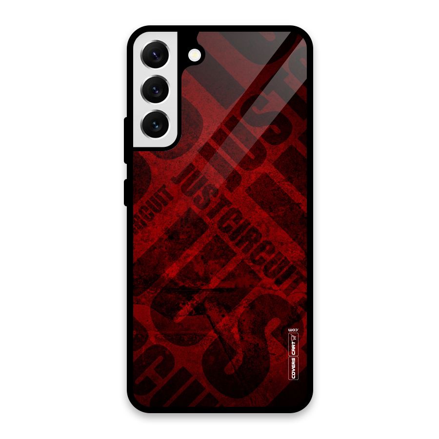 Just Circuit Glass Back Case for Galaxy S22 Plus 5G