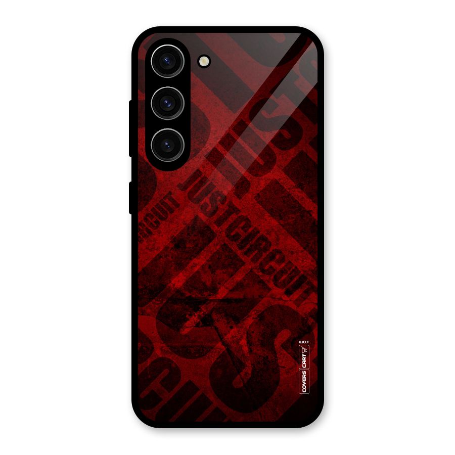Just Circuit Glass Back Case for Galaxy S23