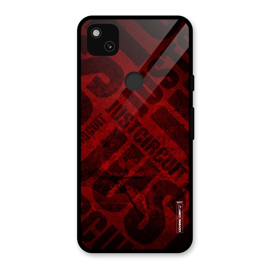 Just Circuit Glass Back Case for Google Pixel 4a