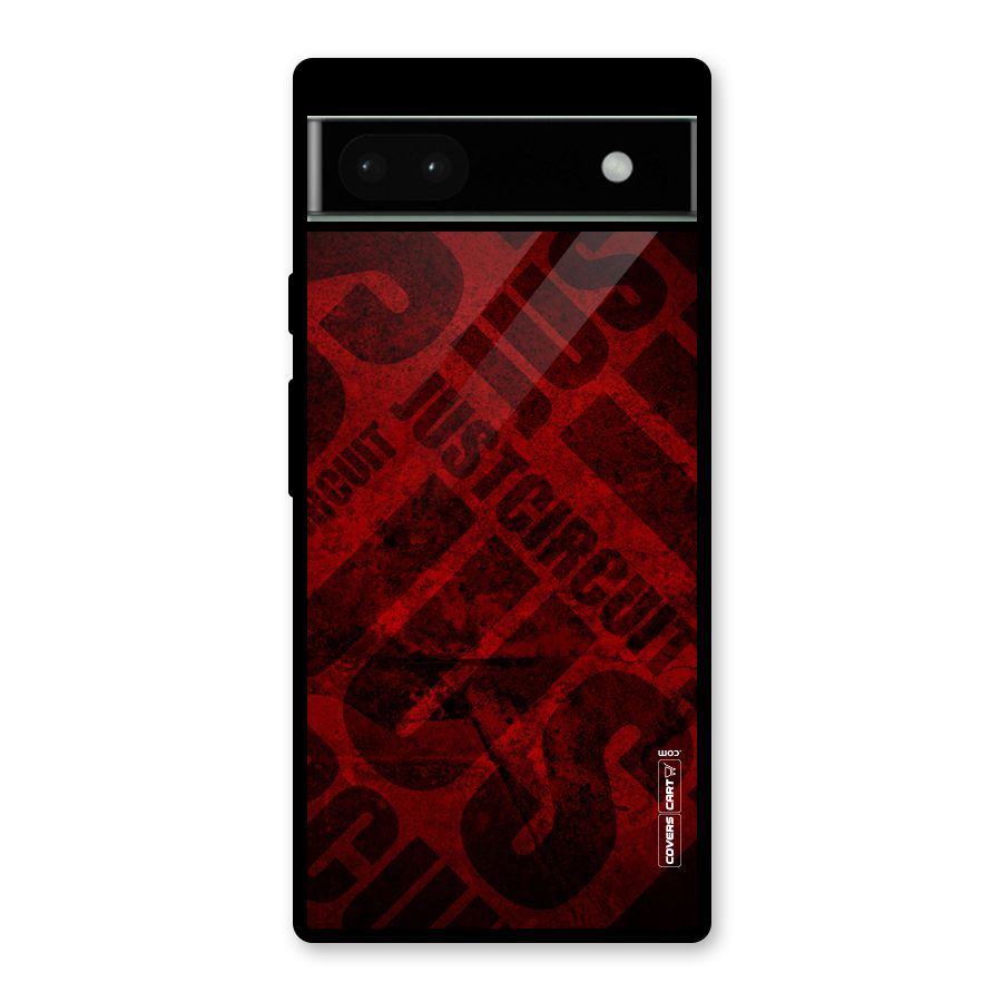 Just Circuit Glass Back Case for Google Pixel 6a
