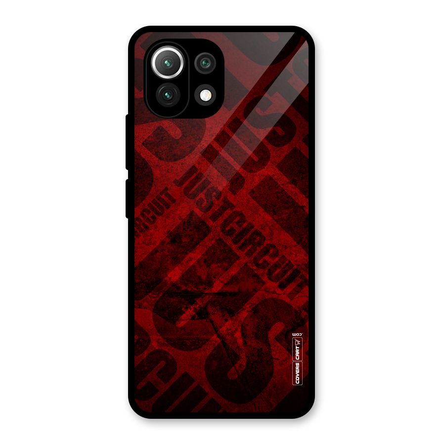 Just Circuit Glass Back Case for Mi 11 Lite NE 5G