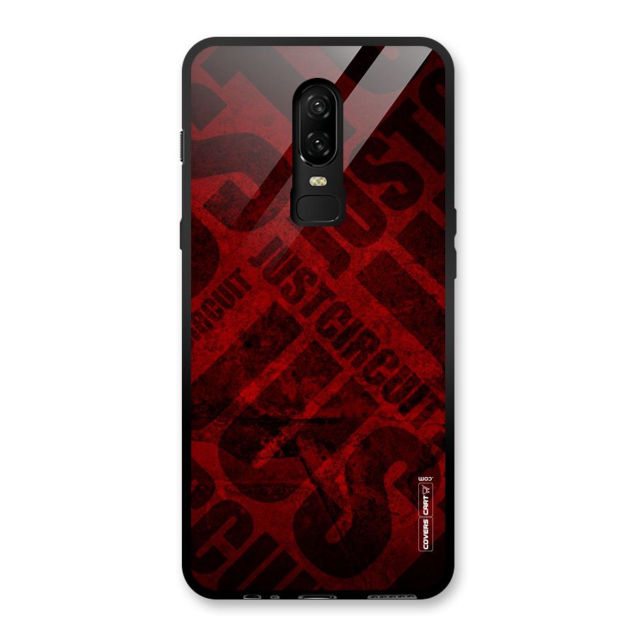 Just Circuit Glass Back Case for OnePlus 6