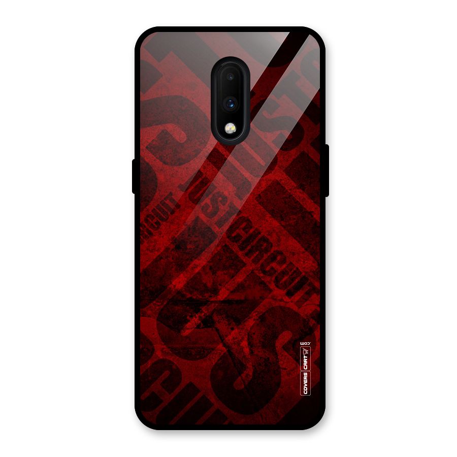 Just Circuit Glass Back Case for OnePlus 7