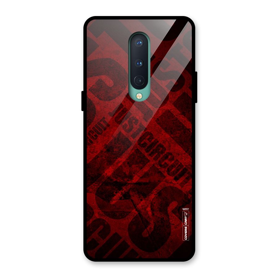 Just Circuit Glass Back Case for OnePlus 8