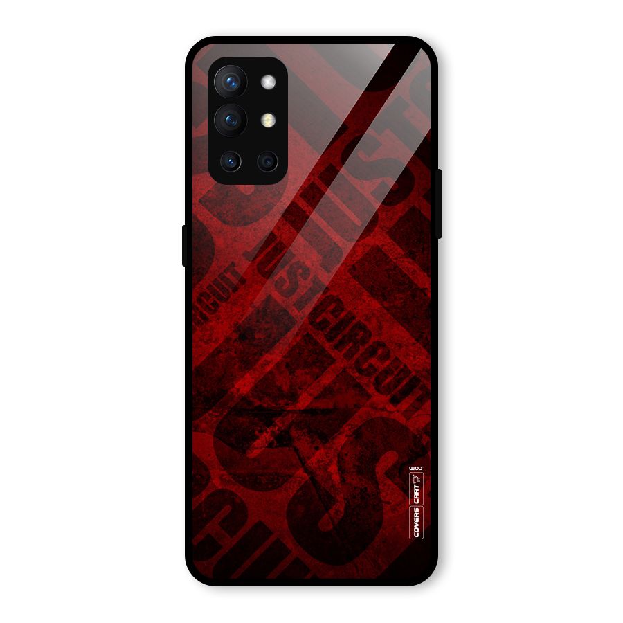 Just Circuit Glass Back Case for OnePlus 9R