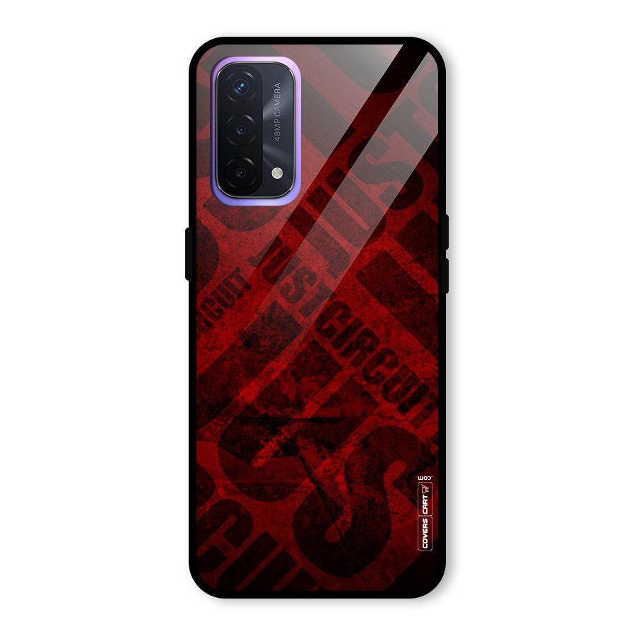 Just Circuit Glass Back Case for Oppo A74 5G