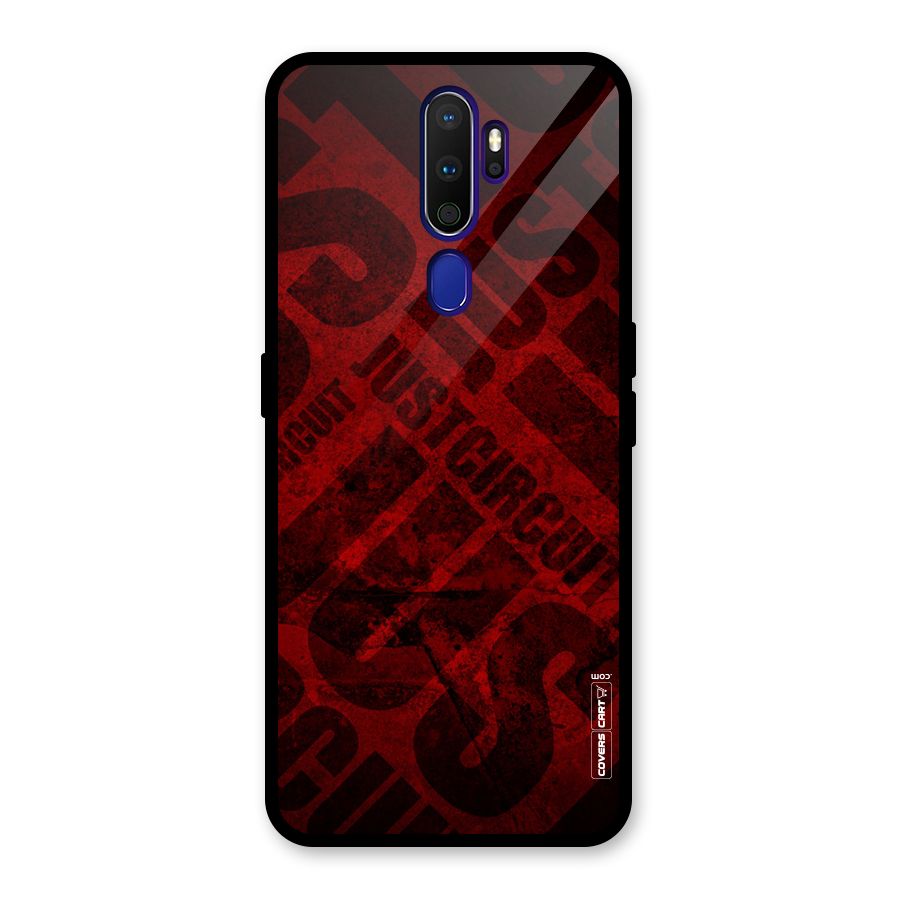 Just Circuit Glass Back Case for Oppo A9 (2020)