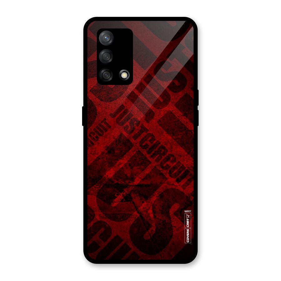 Just Circuit Glass Back Case for Oppo F19