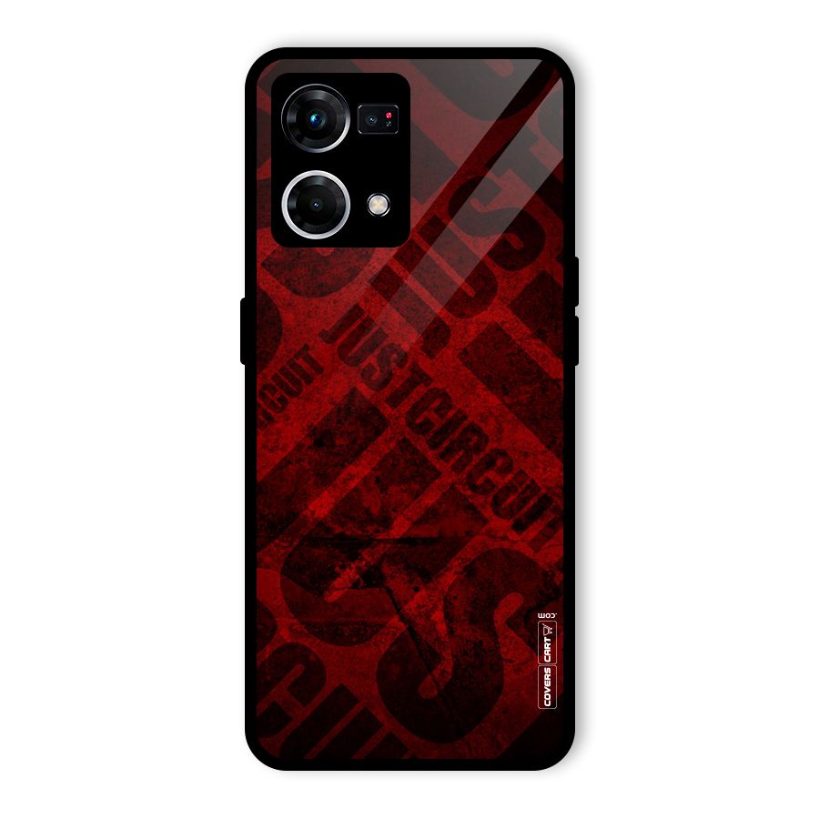 Just Circuit Glass Back Case for Oppo F21s Pro 4G