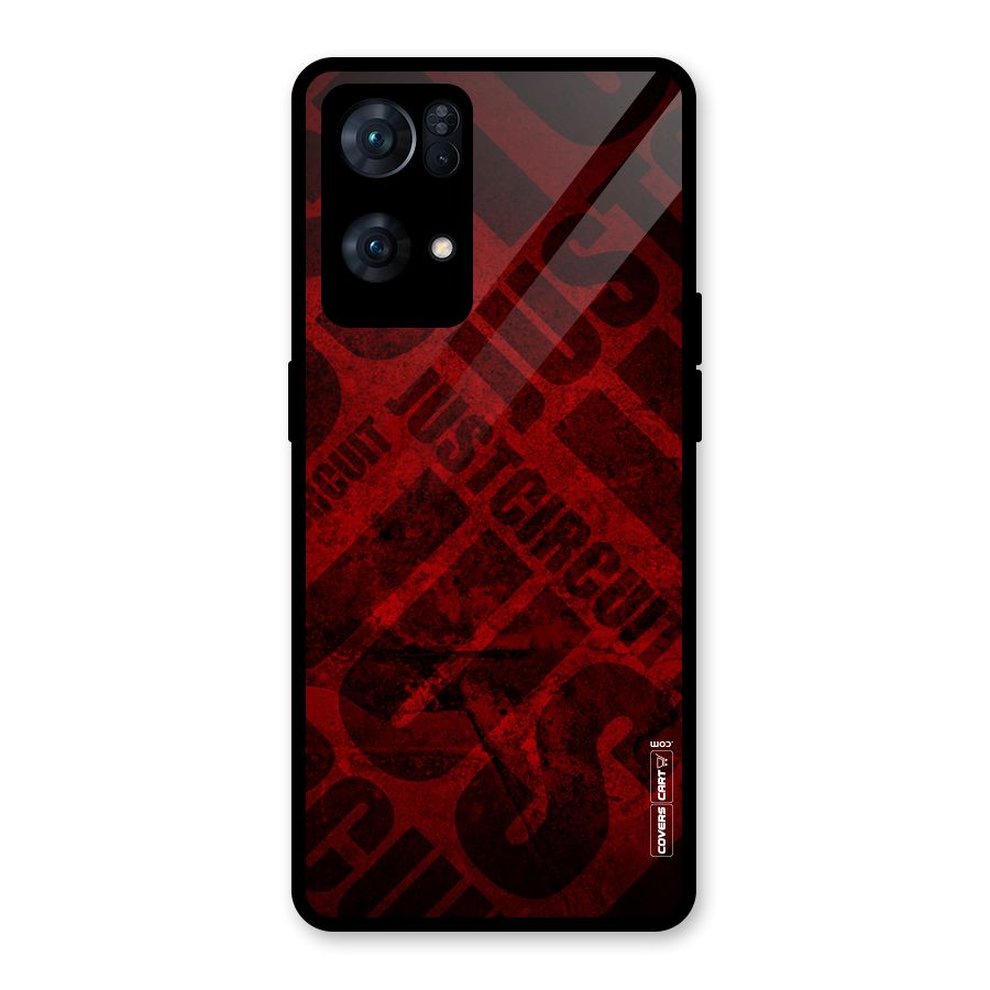 Just Circuit Glass Back Case for Oppo Reno7 Pro 5G