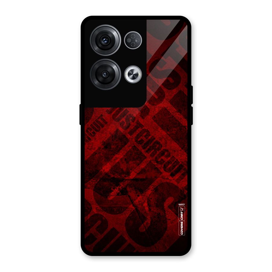 Just Circuit Glass Back Case for Oppo Reno8 Pro 5G