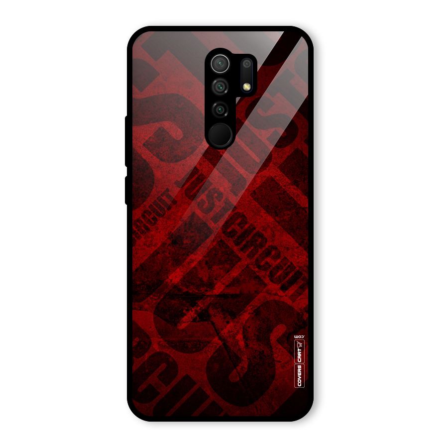 Just Circuit Glass Back Case for Poco M2