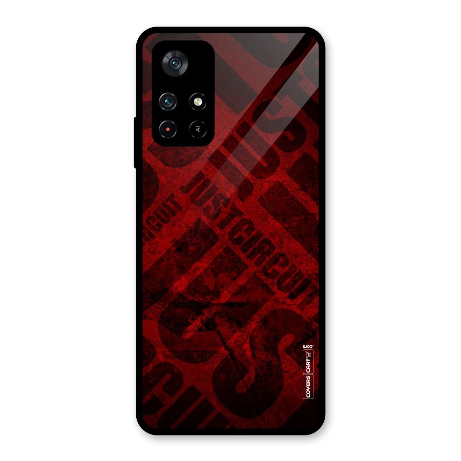 Just Circuit Glass Back Case for Poco M4 Pro 5G