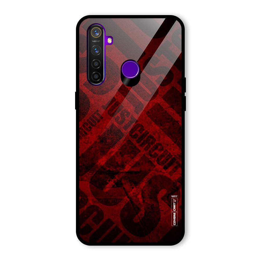 Just Circuit Glass Back Case for Realme 5 Pro