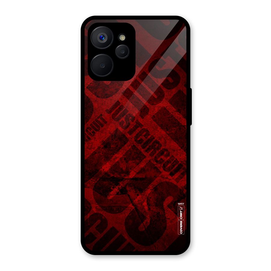 Just Circuit Glass Back Case for Realme 9i 5G