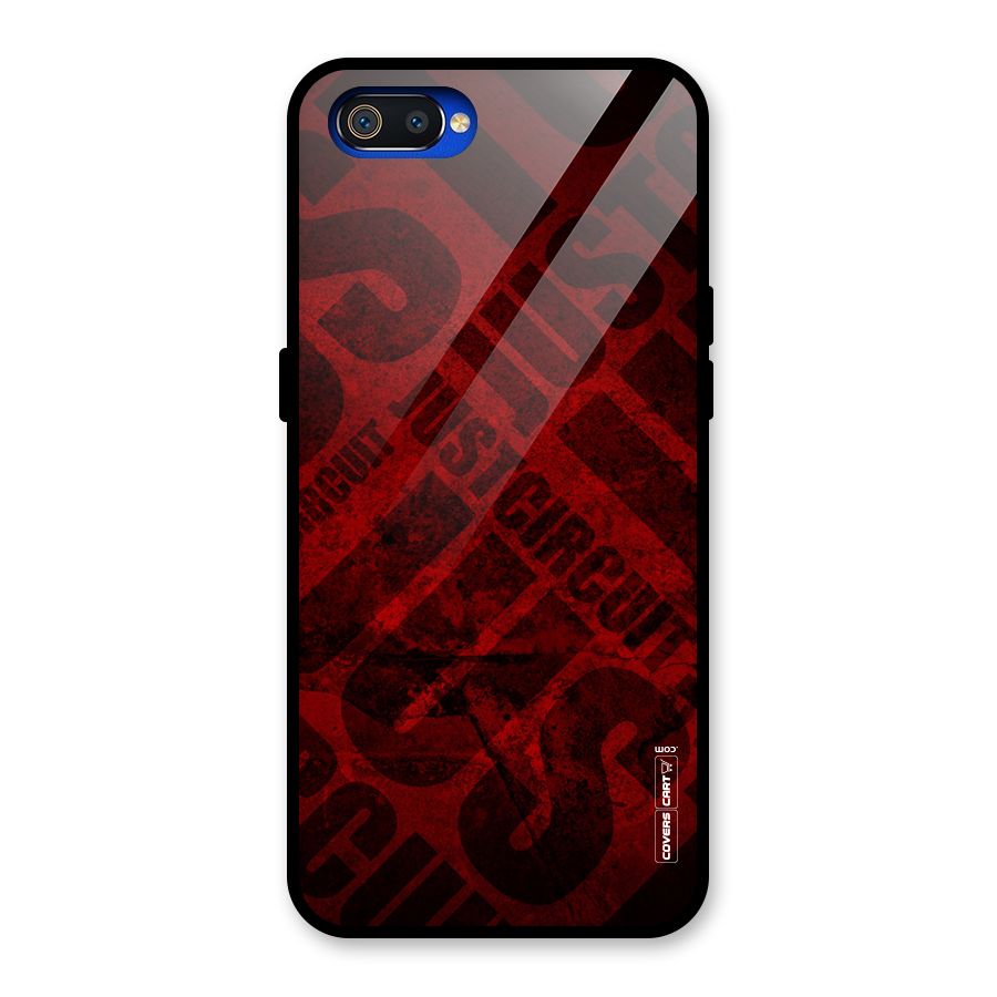 Just Circuit Glass Back Case for Realme C2