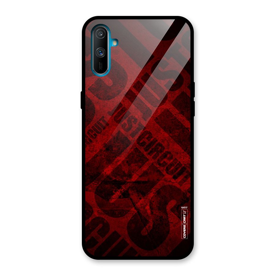 Just Circuit Glass Back Case for Realme C3