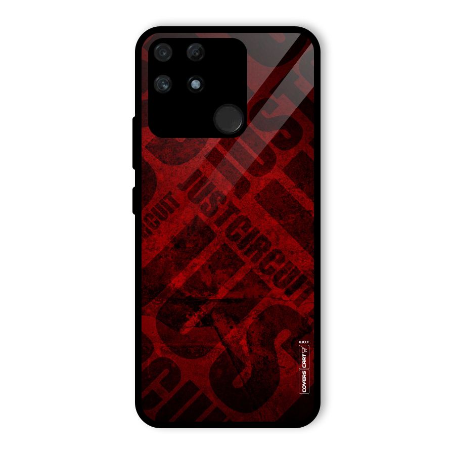 Just Circuit Glass Back Case for Realme Narzo 50A