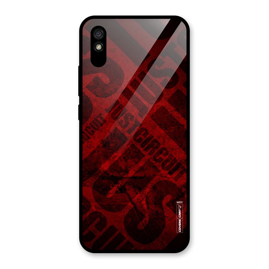 Just Circuit Glass Back Case for Redmi 9A