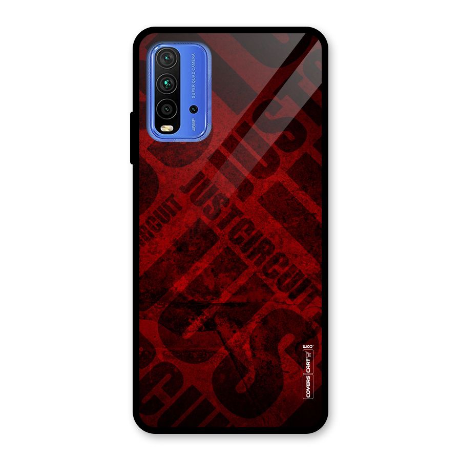Just Circuit Glass Back Case for Redmi 9 Power