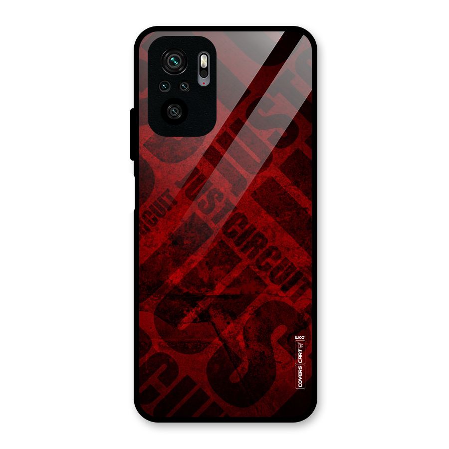 Just Circuit Glass Back Case for Redmi Note 10S