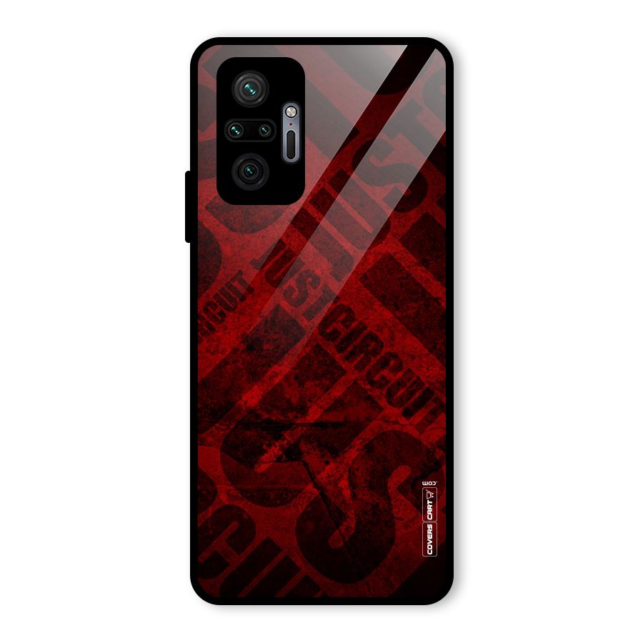 Just Circuit Glass Back Case for Redmi Note 10 Pro Max