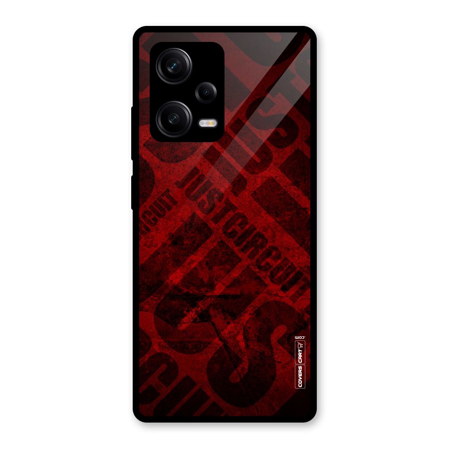Just Circuit Glass Back Case for Redmi Note 12 Pro