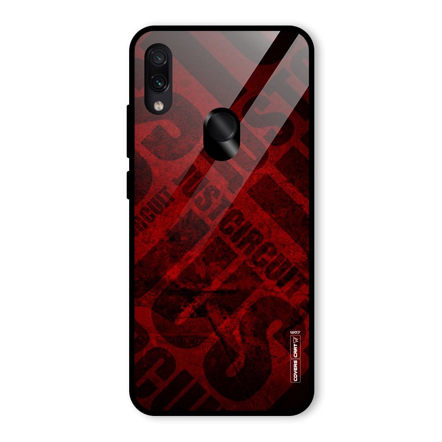 Just Circuit Glass Back Case for Redmi Note 7 Pro