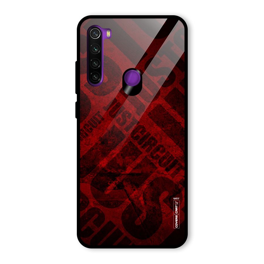 Just Circuit Glass Back Case for Redmi Note 8