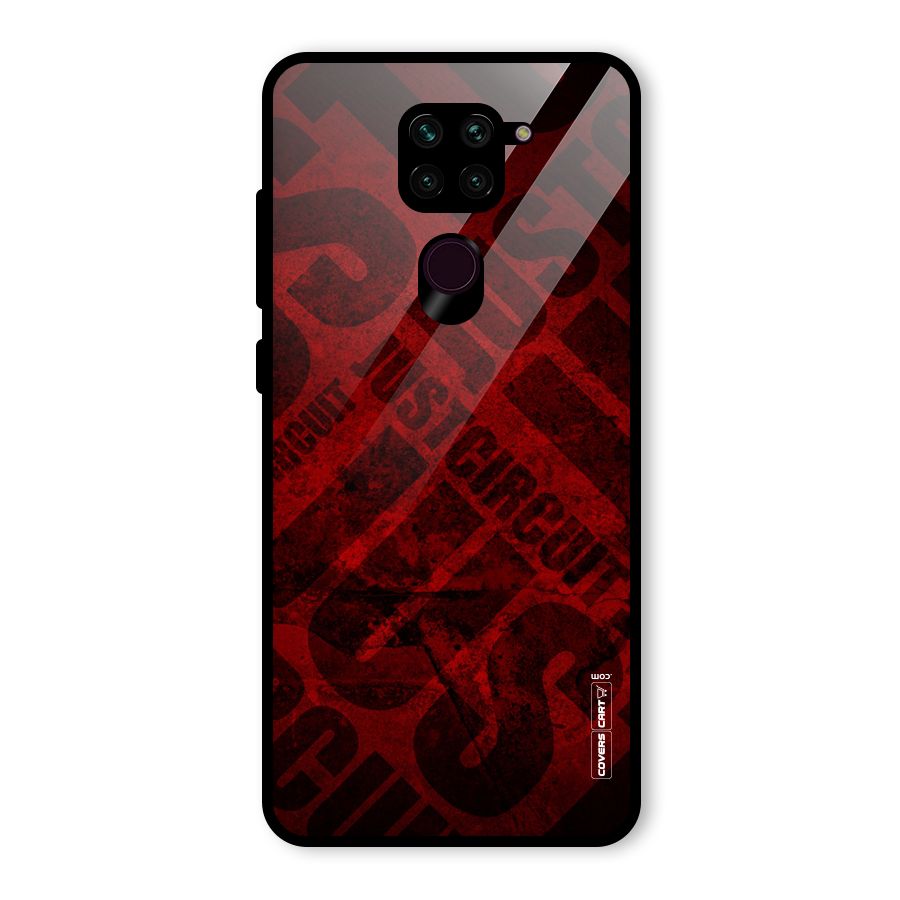 Just Circuit Glass Back Case for Redmi Note 9