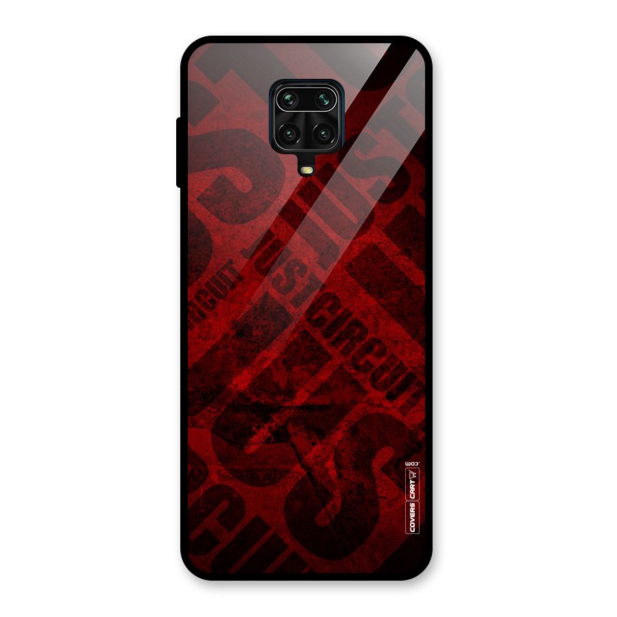 Just Circuit Glass Back Case for Redmi Note 9 Pro Max