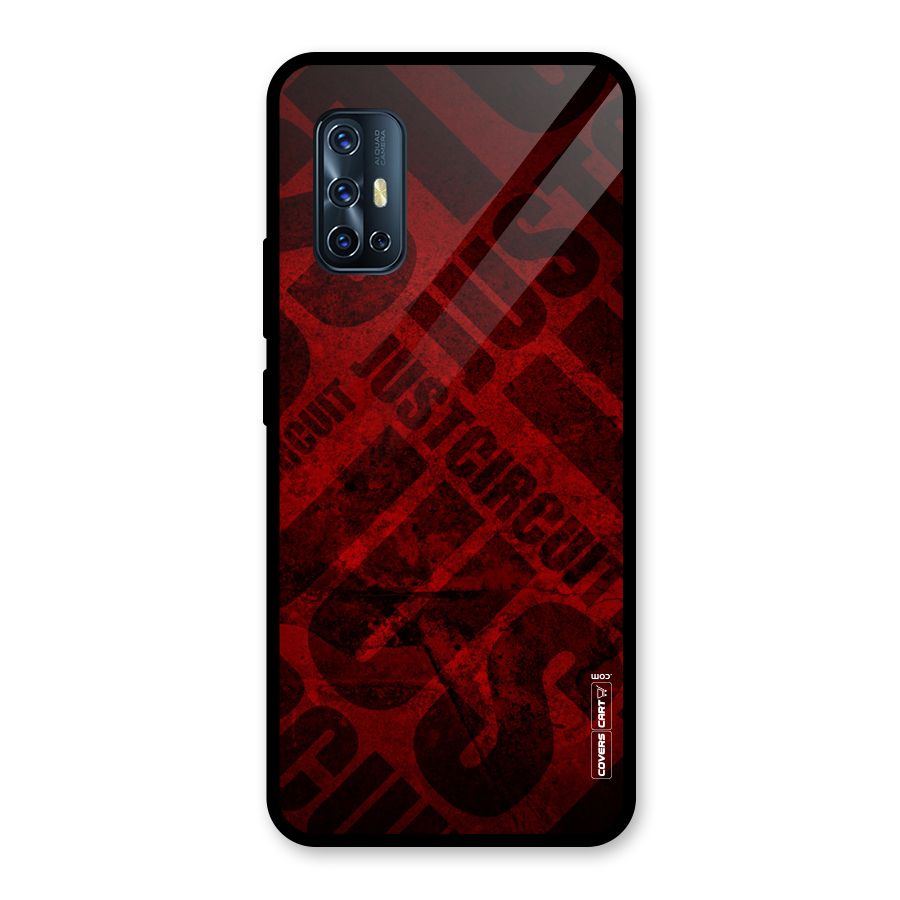 Just Circuit Glass Back Case for Vivo V17