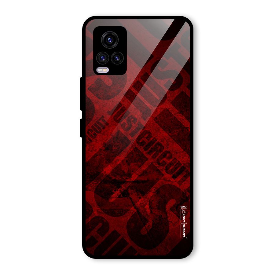 Just Circuit Glass Back Case for Vivo V20
