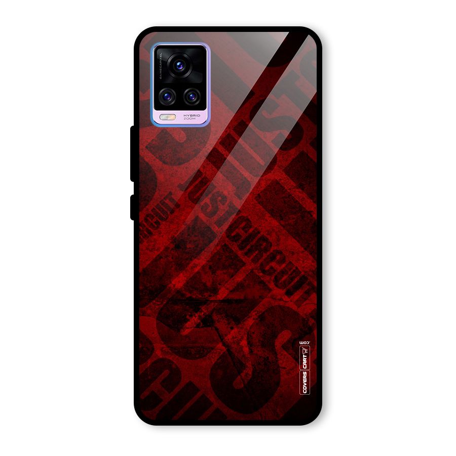 Just Circuit Glass Back Case for Vivo V20 Pro