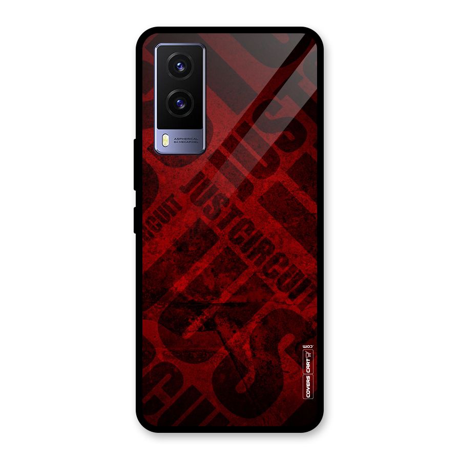Just Circuit Glass Back Case for Vivo V21e 5G