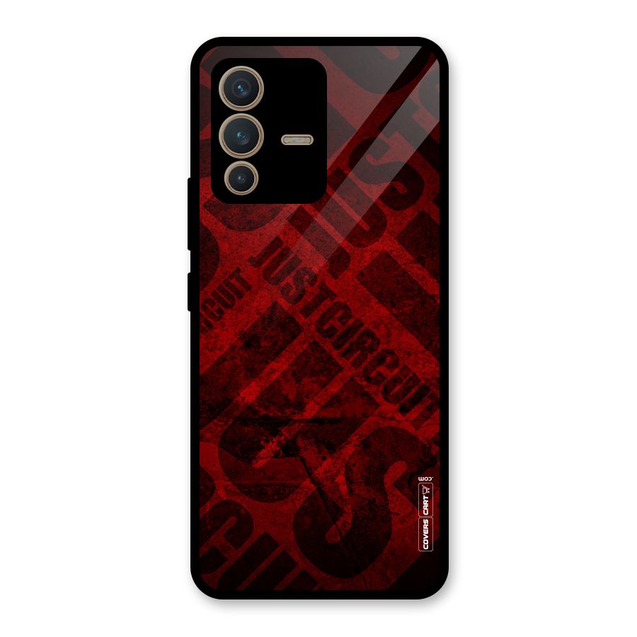 Just Circuit Glass Back Case for Vivo V23 5G