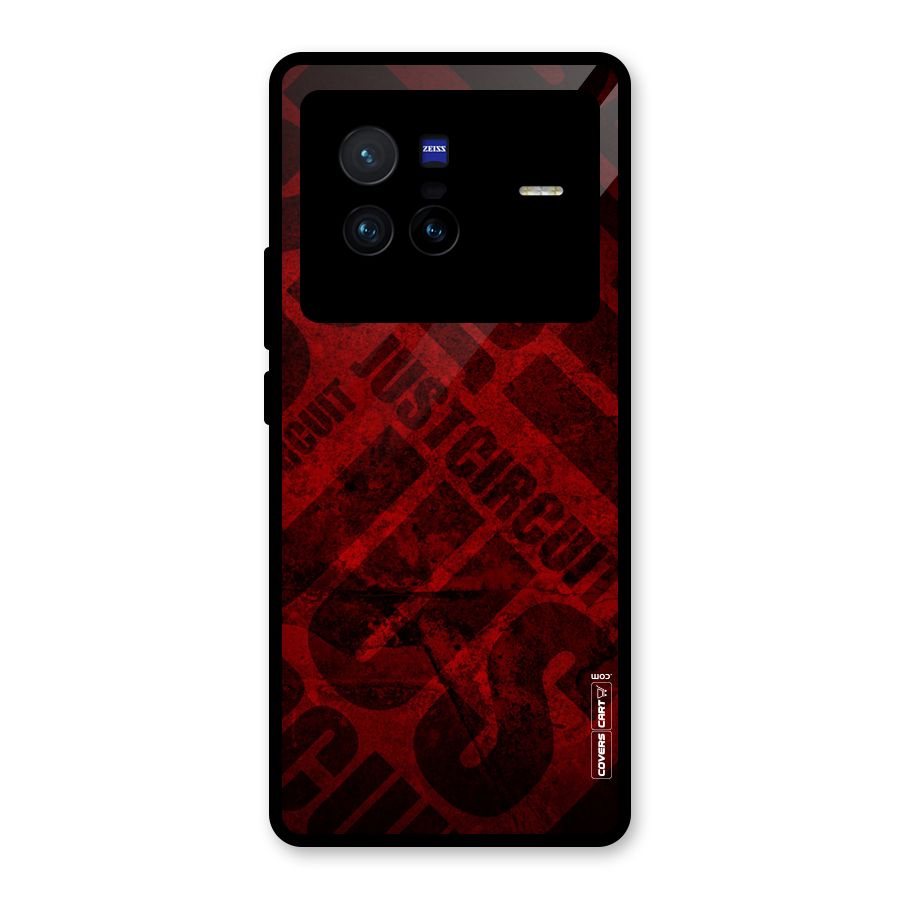 Just Circuit Glass Back Case for Vivo X80