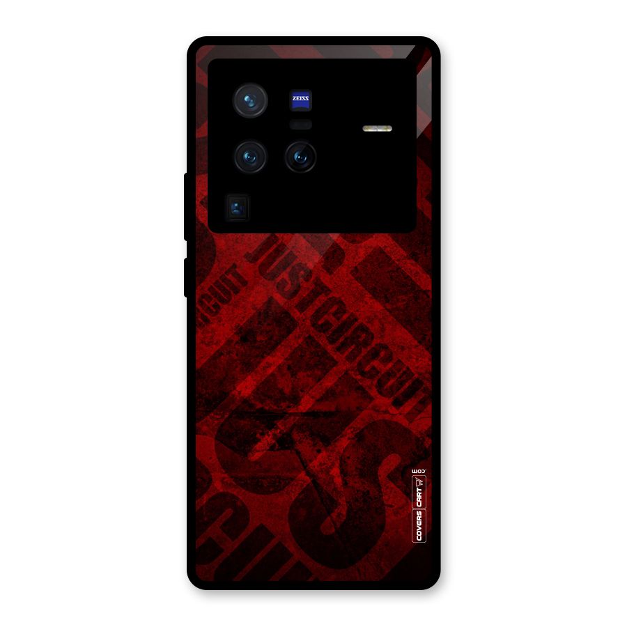 Just Circuit Glass Back Case for Vivo X80 Pro