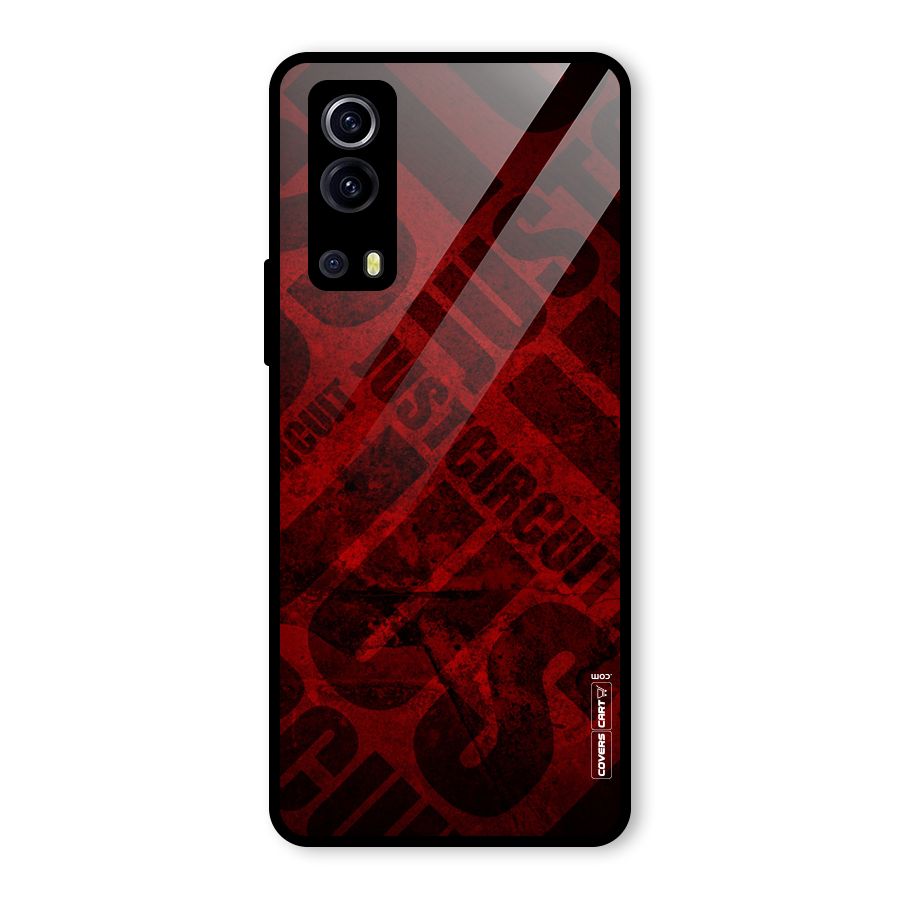 Just Circuit Glass Back Case for Vivo iQOO Z3