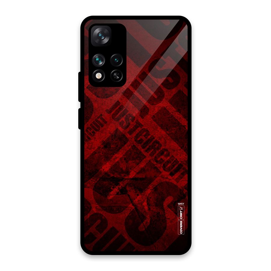 Just Circuit Glass Back Case for Xiaomi 11i HyperCharge 5G