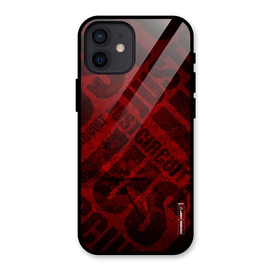 Just Circuit Glass Back Case for iPhone 12