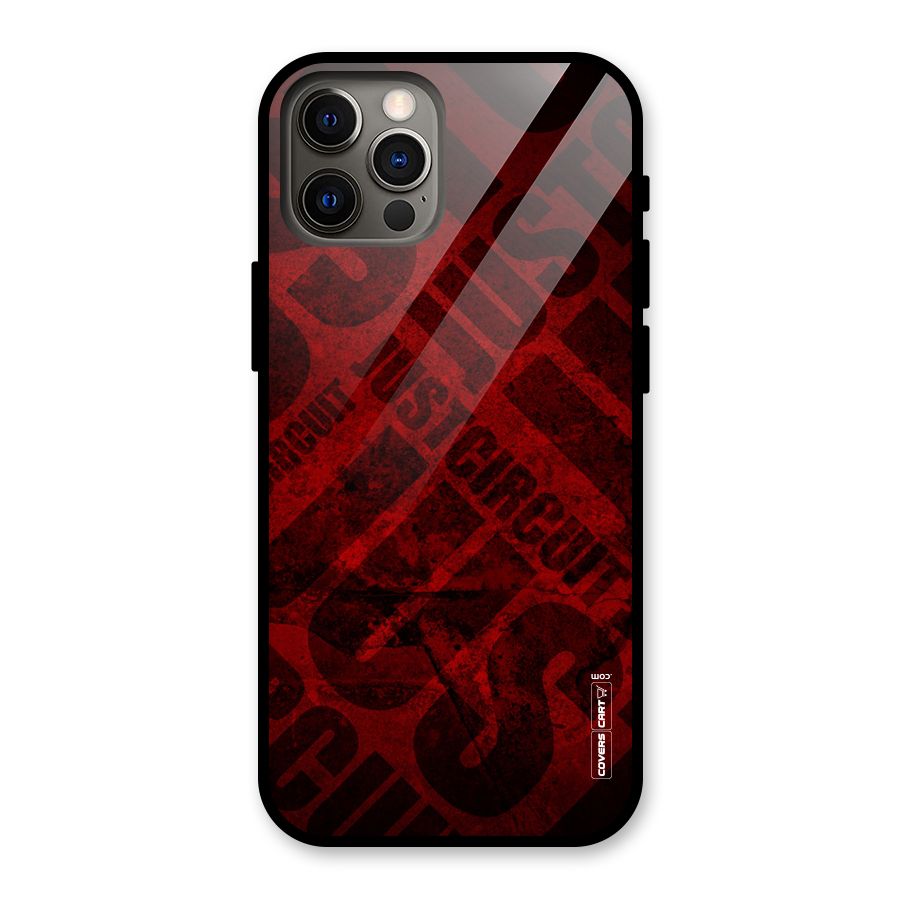 Just Circuit Glass Back Case for iPhone 12 Pro