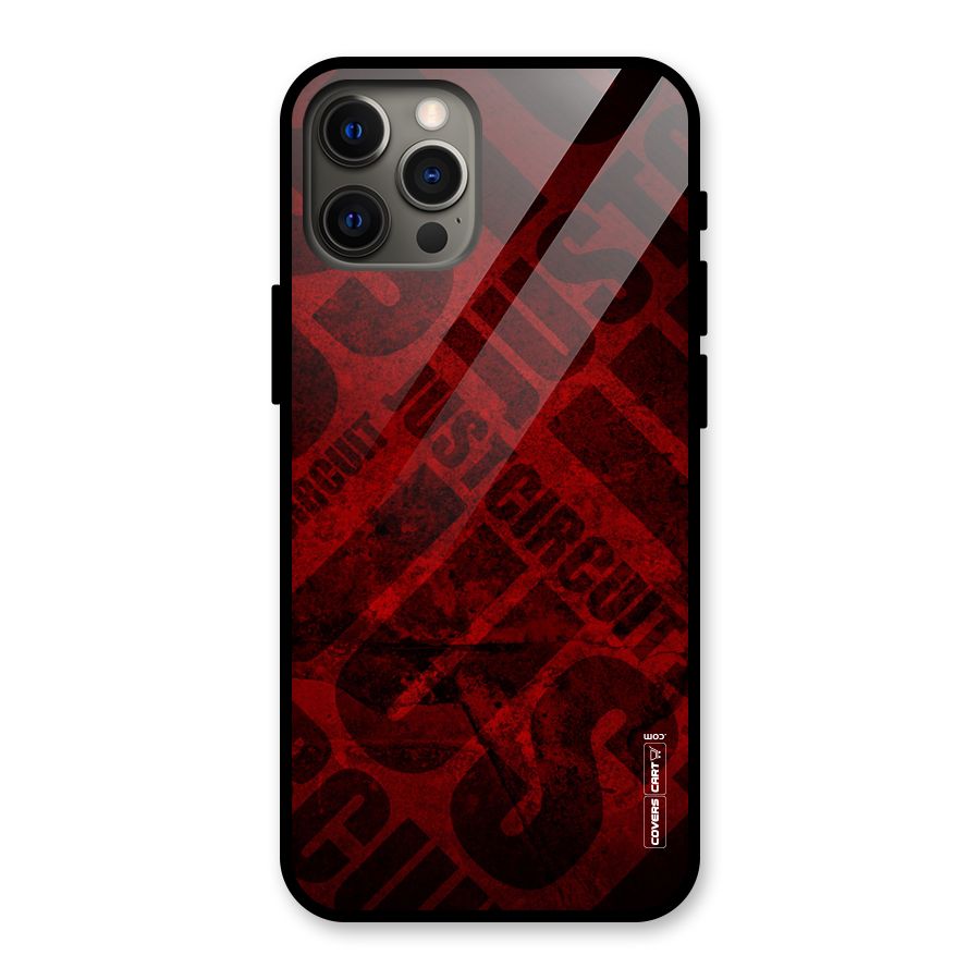 Just Circuit Glass Back Case for iPhone 12 Pro Max