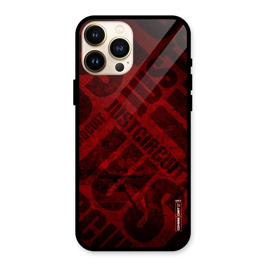 Just Circuit Glass Back Case for iPhone 13 Pro Max