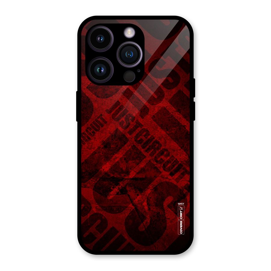 Just Circuit Glass Back Case for iPhone 14 Pro